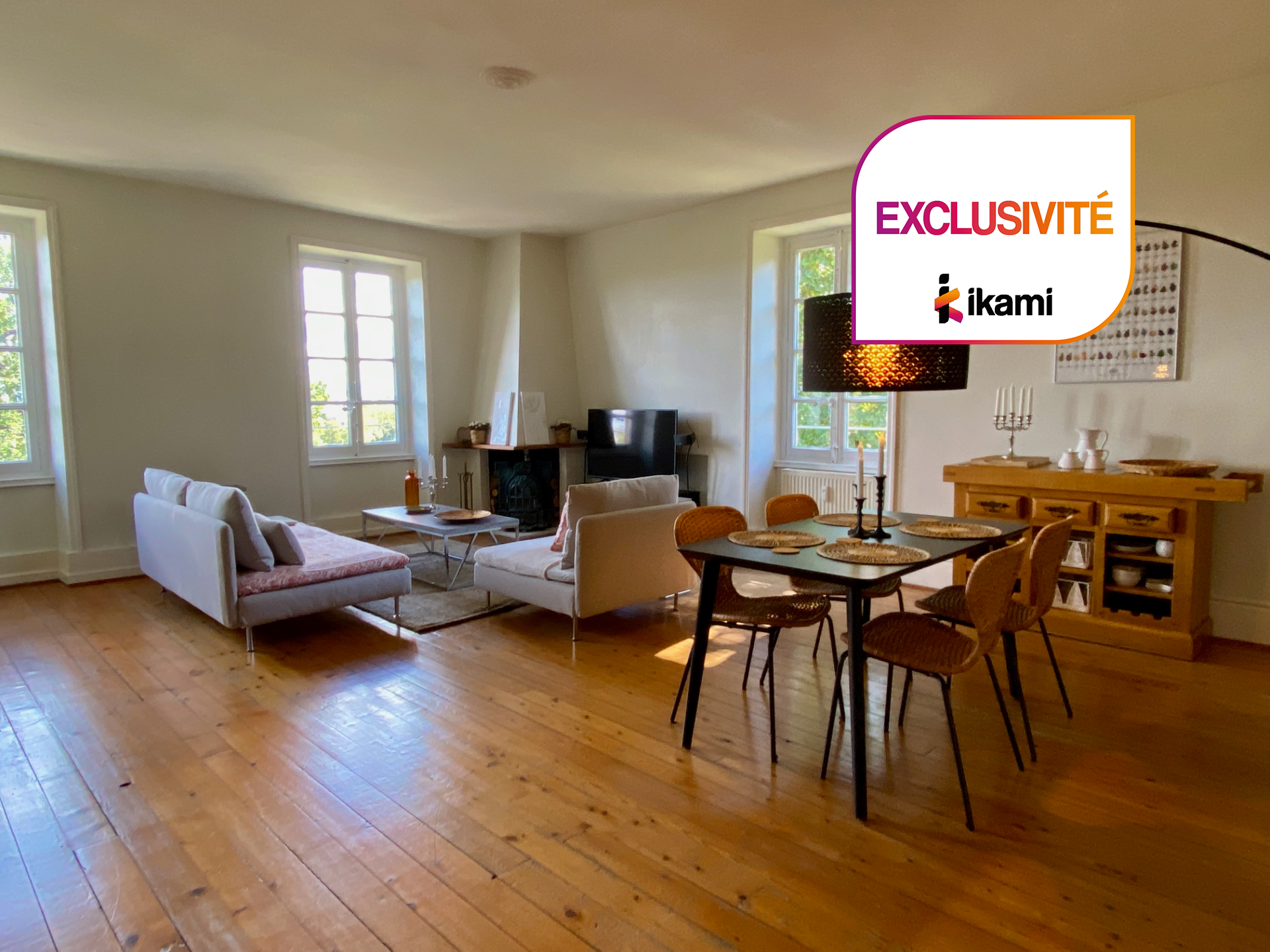 Coup de coeur à Gleizé : appartement T4 lumineux aux pierres